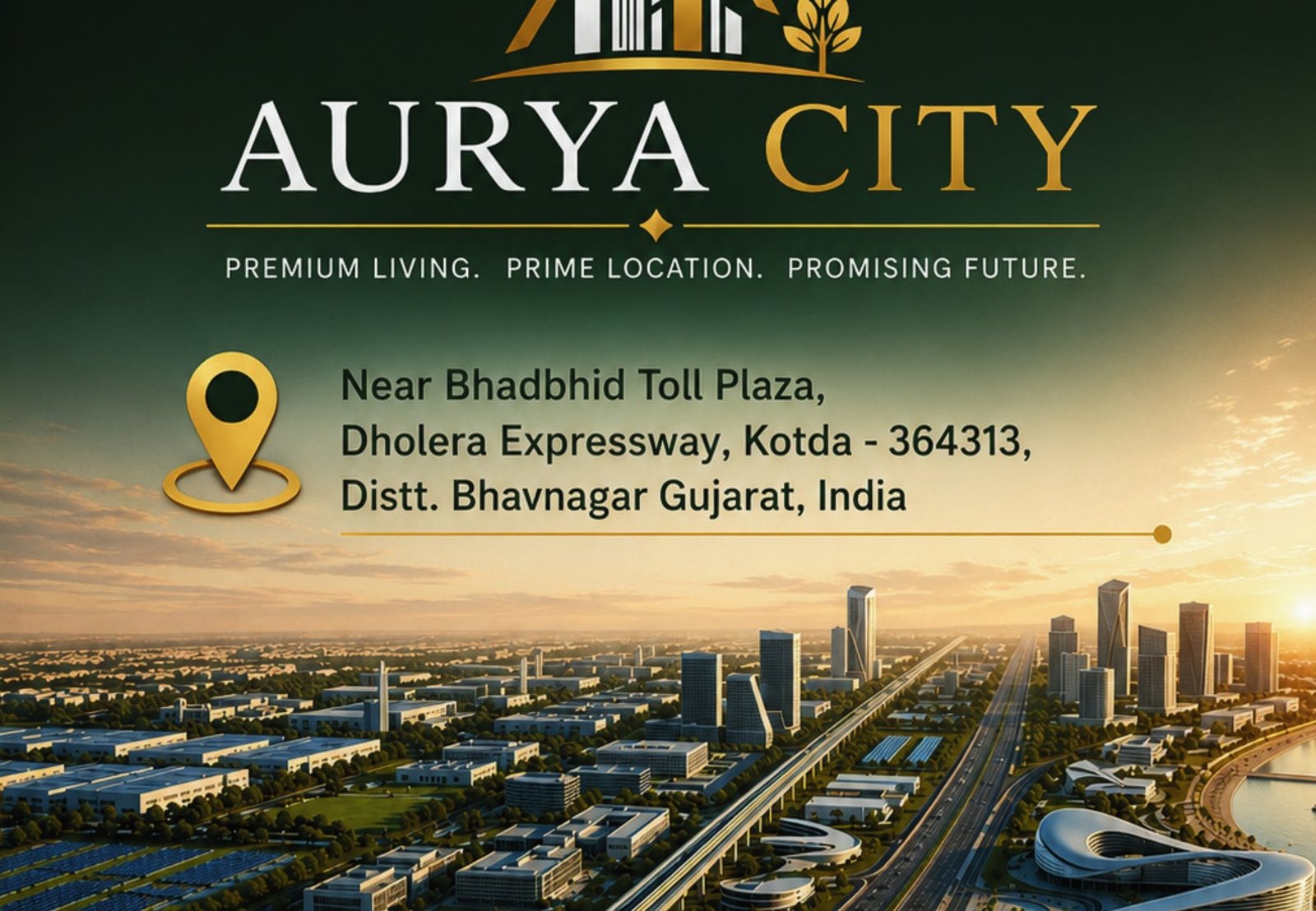 Aurya City corridor aerial view