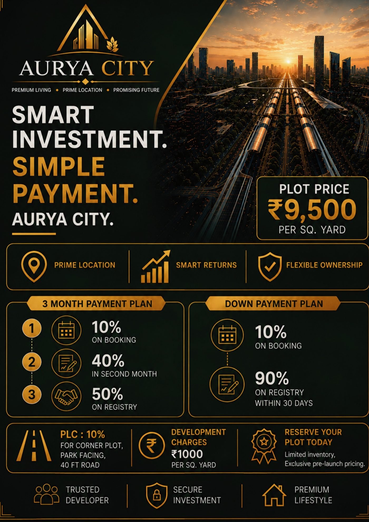 Aurya City payment plan details